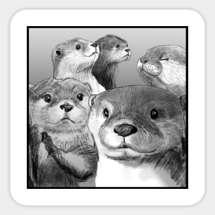 Otters Sticker